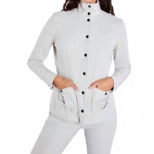 NEW ANATOMIE women's jane saira zip up jacket in stone